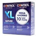 Control Nature Xl Preservativos 12 + 12 Unidades Pack Ahorro