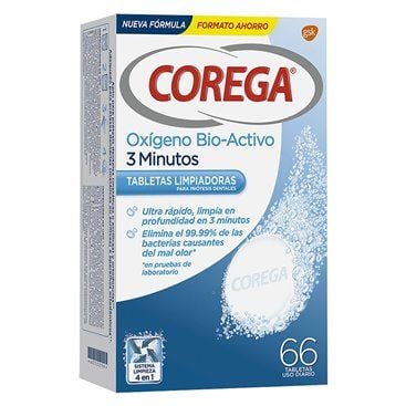 Corega Accion Total Limpieza Protesis 66 Tabletas