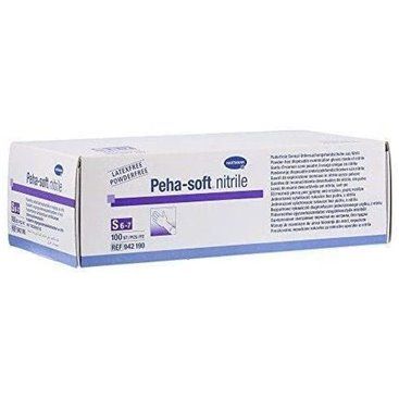 Peha-Soft Luvas de nitrilo descartáveis 100 Unidades Talla S