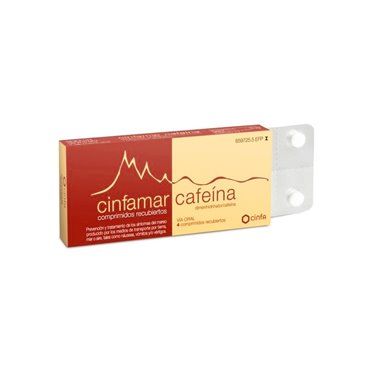 Cinfamar Cafeina 50/50 Mg 4 Comprimidos