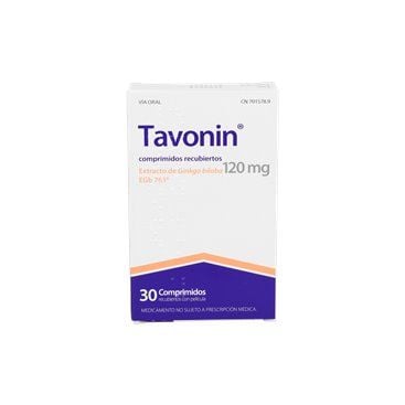 Tavonin 120 Mg 30 Film-coated Tablets