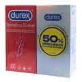 Durex Sensitivo Suave + Invisible Preservativos 2x12 Unidades Duplo