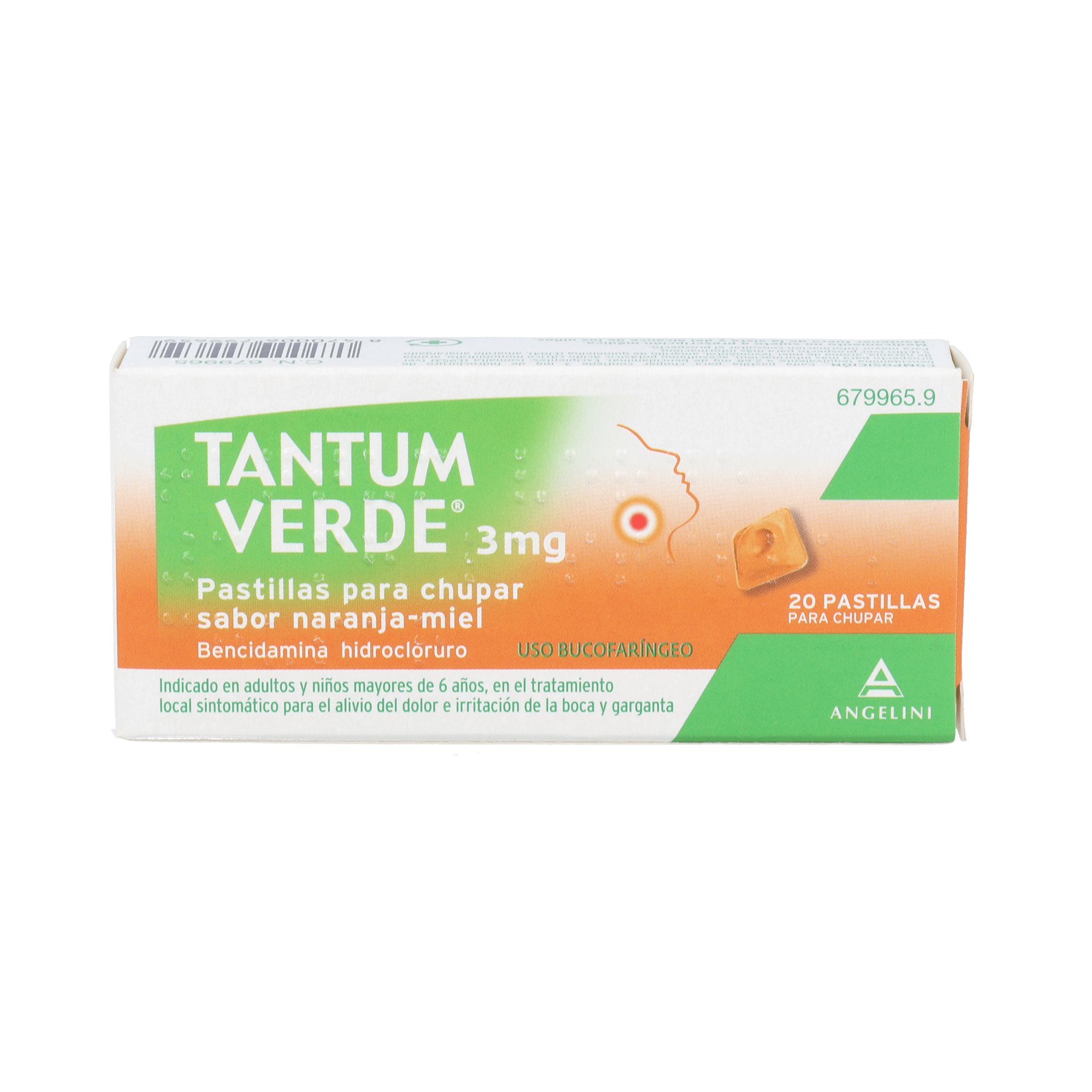 Buy Tantum Verde 3 Mg 20 Pastillas Para Chupar Naranja Miel Parafarmacia 0071