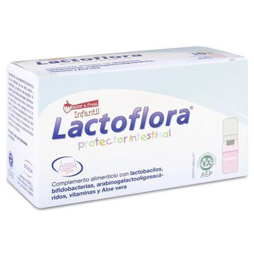 Lactoflora Intestinal Protectora Crianças 10 frascos Sabor Morango