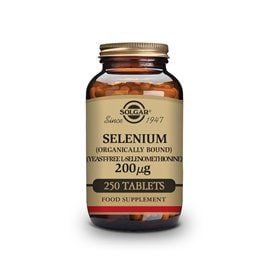 Solgar Selenio 200mcg (Sem fermento) 250 comprimidos