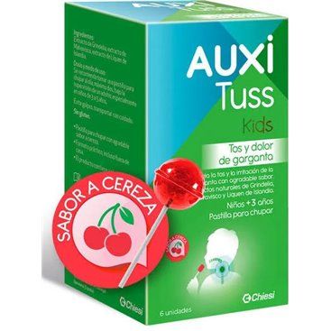 Auxituss Kids 6 Pastilhas de sabor a cereja