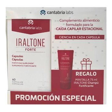 Iraltone Forte 60 Capsulas + Iraltone Champô Fortificante 75Ml