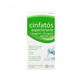 Cinfatos Expectorant 2 Mg/Ml + 20 Mg/Ml Oral Solution 200 Ml (Pet)
