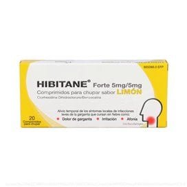 Hibitane 5/5 Mg 20 Comprimidos Para Chupar Limón