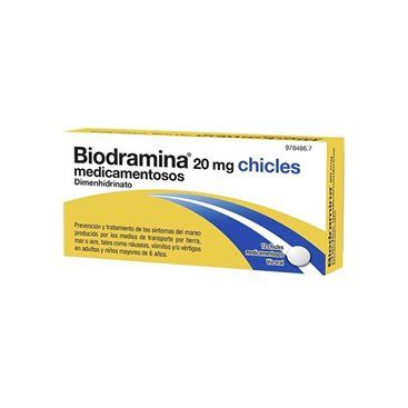 Biodramina 20 Mg 12 Chicles