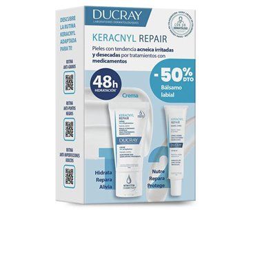 Ducray Keracnyl Repair Crema 50Ml + Keracnyl Repair Balsamo Labial 15Ml