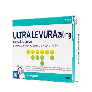 Ultra-Levura 250 Mg 10 Capsulas (Blister)