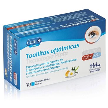 Care+ Toalhitas Oftálmicas Prata 30 Unidades