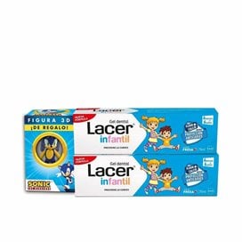 Lacer Infantil Gel Dental Fresa 2X75 + Figura Sonic