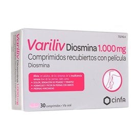 Variliv Diosmina 1000 Mg 30 Coated Tablets