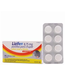Lizifen 8.75 Mg 16 Lozenges To Suck (Honey And Lemon Flavor)
