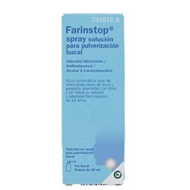 Farinstop Spray Solucion Para Pulverizacion Bucal 20 Ml