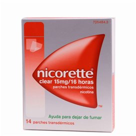 Nicorette Clear 15 mg/16 H 14 adesivos transdérmicos 23,62 mg