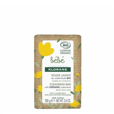 Klorane Bebe Jabón Solido Cuerpo & Cabello A La Calendula BIO 100 G