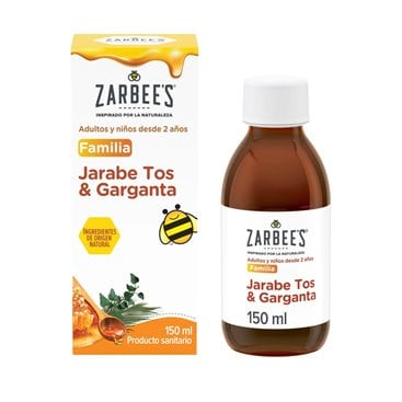 Zarbee's Jarabe Familia Tos y Garganta 150Ml