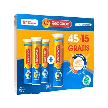 Redoxon Extra Defences 45+15 Eferevescent Tablets