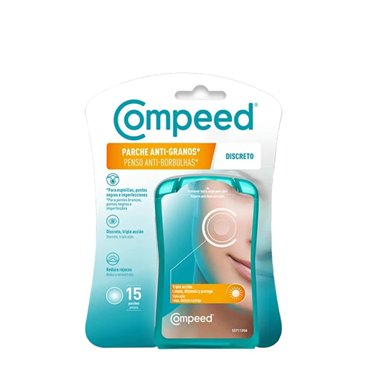 Compeed Parche Anti-Borbulhas Discreto Triple Ação 15 Unidades