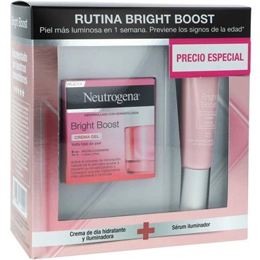 Neutrogena Bright Boost Gel Creme 50 Ml + Sérum 30 Ml