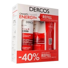 Dercos Technique Energy Shampoo 400 Ml + Ecorefill 500Ml