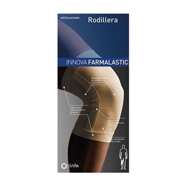 Farmalastic Rodillera Cerrada Compression Tech Talla Mediana Color Beige