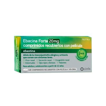 Comprar Ebacina Forte 20 Mg 10 Comprimidos Recubiertos