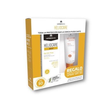 Heliocare 360 Gel Oil Free SPF50+ 50Ml + Heliocare Advance Spray SPF50 75Ml