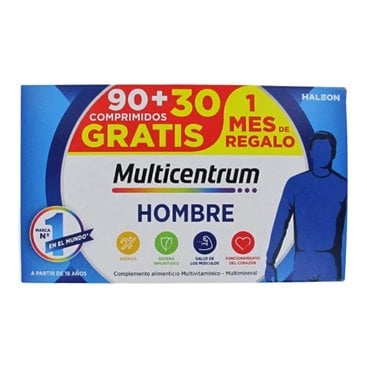 Multicentrum Hombre 90+30 Comprimidos