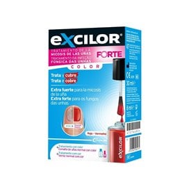 Excilor Forte+ 30 Ml Color Rojo + Esmalte 8 Ml Color Rojo