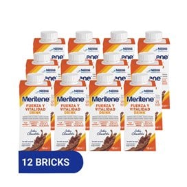 Meritene Força e Vitalidade Bebida 12 Garrafas 180 ml Sabor Chocolate