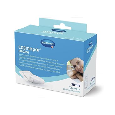 Cosmopor Silicone Aposito Esteril 7,2x5cm 5 Unidades