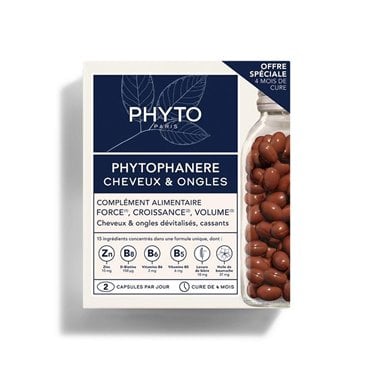 Phytophanere Dietary Supplement for Hair & Nails Duplo 2x120 Caplets