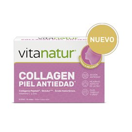 Vitanatur Collagen Pele Antienvelhecimento 30 Frascos Sabor Frutas Vermelhas