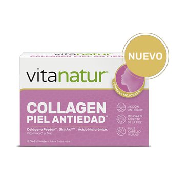 Vitanatur Collagen Pele Antienvelhecimento 30 Frascos Sabor Frutas Vermelhas