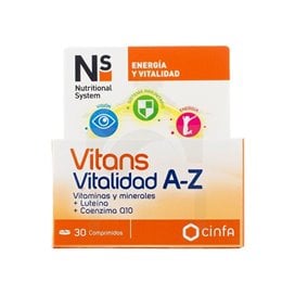 Ns Vitans Vitalidade A-Z 30 Comprimidos