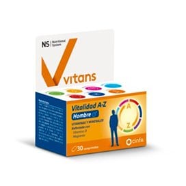 NS Vitans Vitalidad A-Z Homem 30 Comprimidos