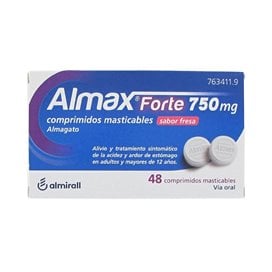 Almax Forte 750 Mg 48 Strawberry Flavour Chewable Tablets