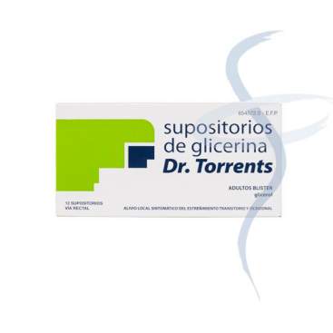 SUPOSITORIOS GLICERINA DR TORRENTS ADULTOS 3.27 G 12 SUPOSITORIOS (BLISTER)