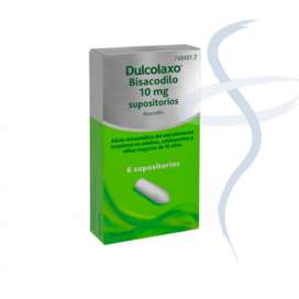 Dulcolaxo Bisacodilo 10 Mg 6 Supositorios