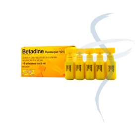 Betadine 10% Solucion Topica 10 Unidosis 5 Ml