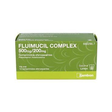 Fluimucil Complex 500/200 Mg 12 Comprimidos Efervescentes