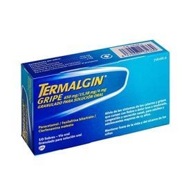 Termalgin Gripe 650/4/10 Mg 10 Sobres Granulado Solucion Oral