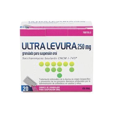 Ultra-Levura 250 Mg 20 Sobres Granulado Suspension Oral