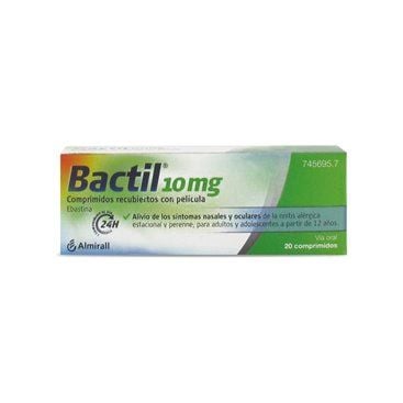 Bactil 10 Mg 20 Comprimidos Recubiertos