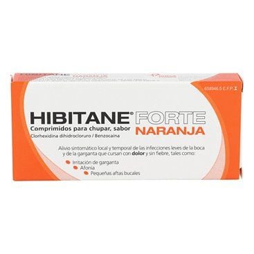 Hibitane 5/5 Mg 20 Comprimidos Para Chupar Naranja