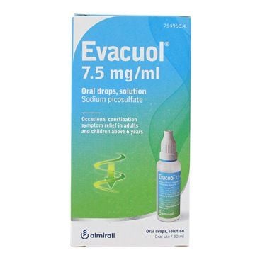 Evacuol 7.5 Mg/Ml Gotas Orales Solucion 30 Ml